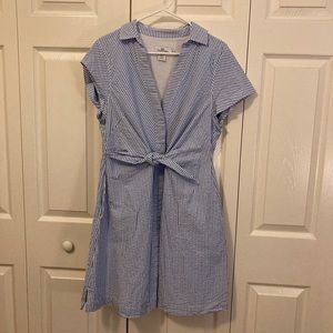 SZ12 Vineyard Vines Seersucker Dress EUC